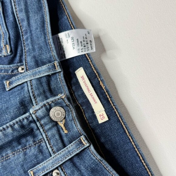 Levi's Women's 311 Shaping Skinny Jeans, Size 25x30 - Picture 4 of 14